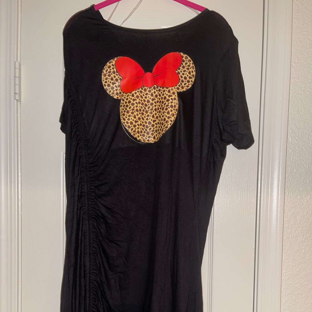 F21 Custom M. Mouse Graphic Ruched 3X Dress - Picture 2 of 3